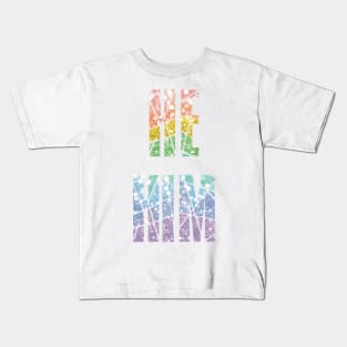 Rainbow he/him pronoun pride Kids T-Shirt